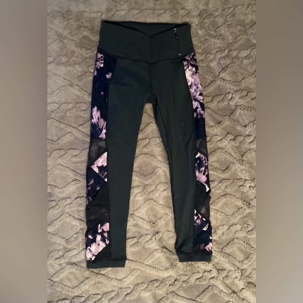 CALIA dark gray and purple Leggings